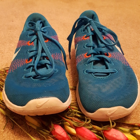 Women's Nike Flex teal athletic shoes size 8 - Picture 2 of 8